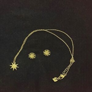 Swarovski Starburst Necklace and Earring Set
